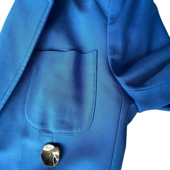 Banana Republic xHARBISON Blue Wool Blazer Size 12 - Picture 14 of 15